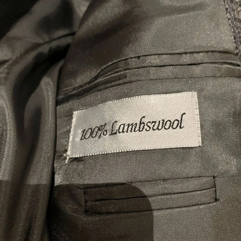 Gianfranco Ruffini Lambswool window pane Sport Coat 40R Ultra Soft Warm VGUC
